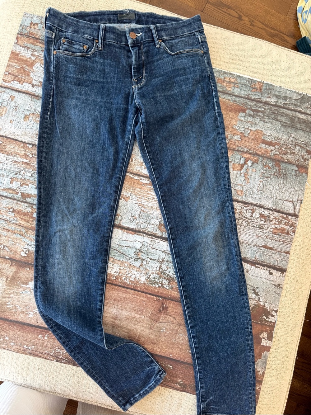MOTHER The Looker Dark Wash Lyocell Cotton Jeans Size 29
